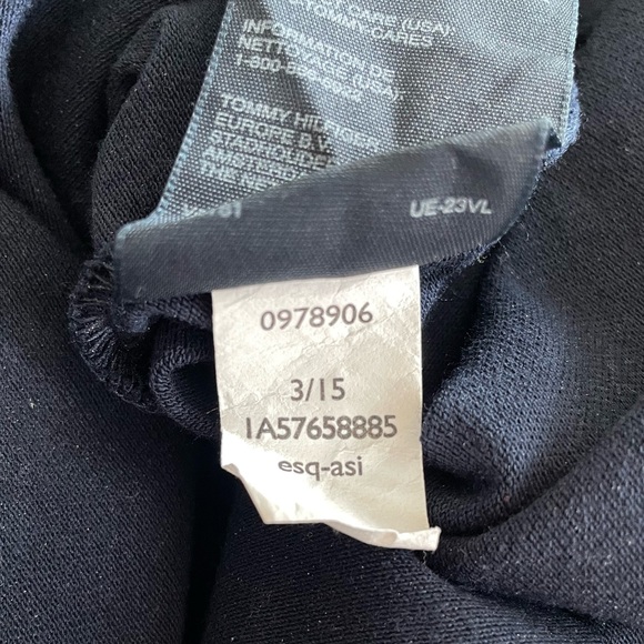 EUC, Tommy Hilfiger Women’s Short Sleeve, Tie Waist Navy Collared Shirt Dress M - Picture 12 of 12